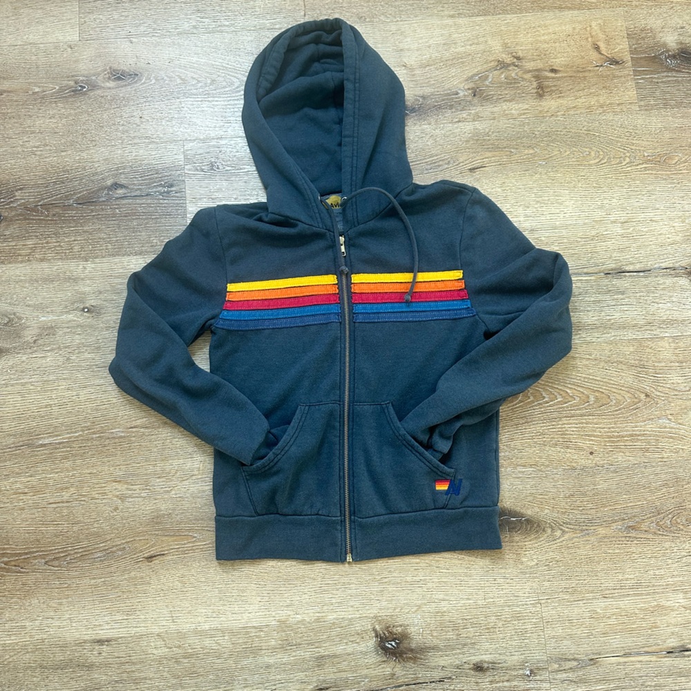 Aviator Nation Charcoal Hoodie XS